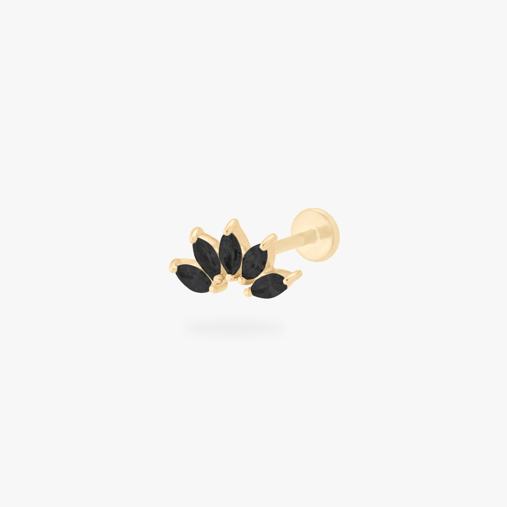 Single Fins of Fortune Stud 14K main image 1