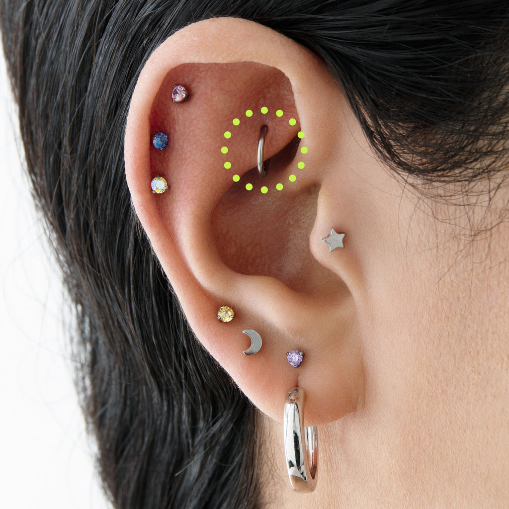 8mm Clicker Piercing Lookbook Only Studs