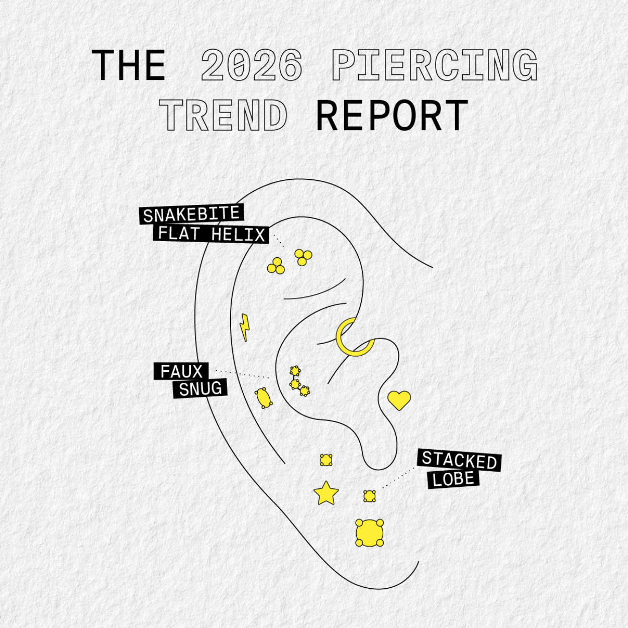 2026 Studs Ear Piercing Trends