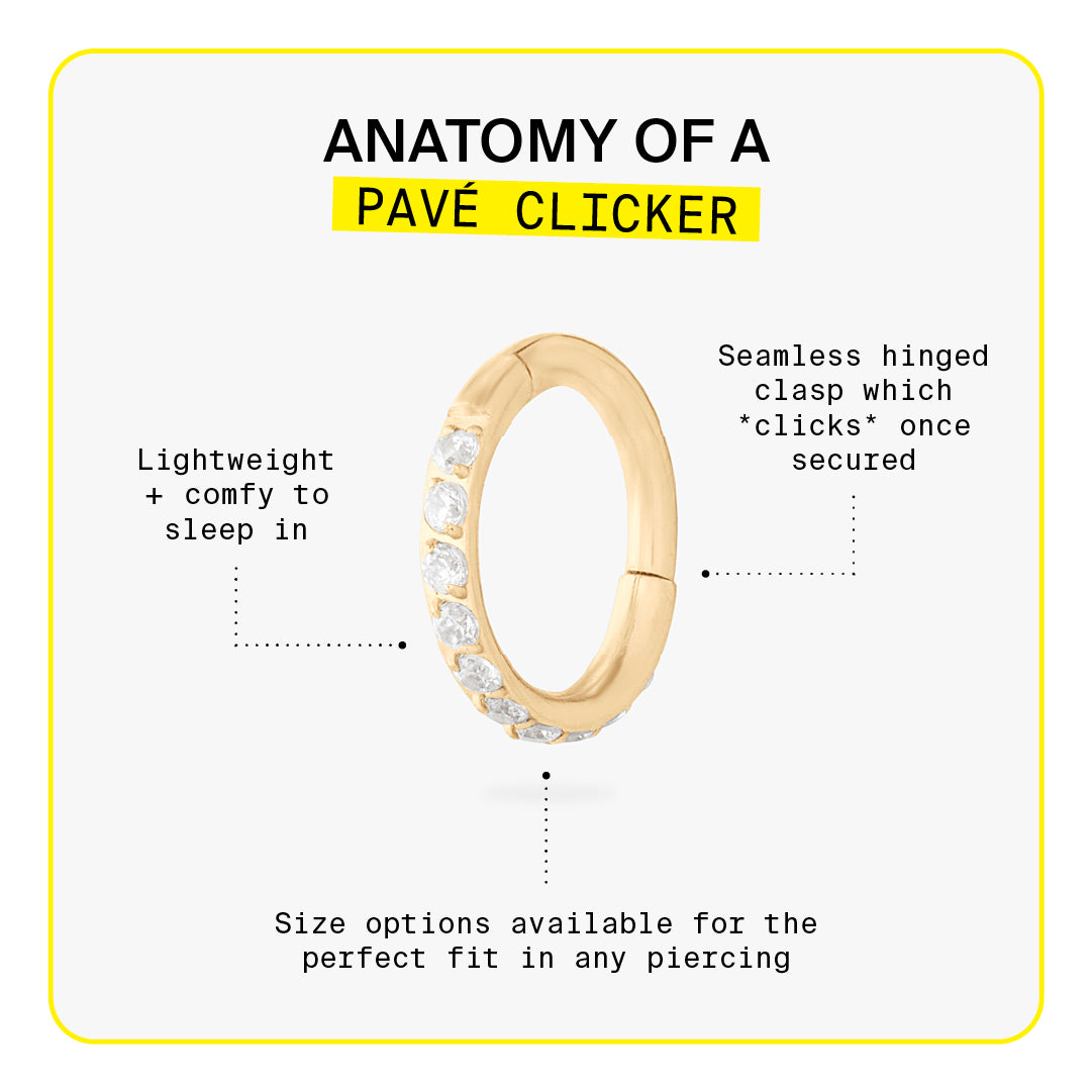 anatomy diagram of a pave clicker color:null|silver