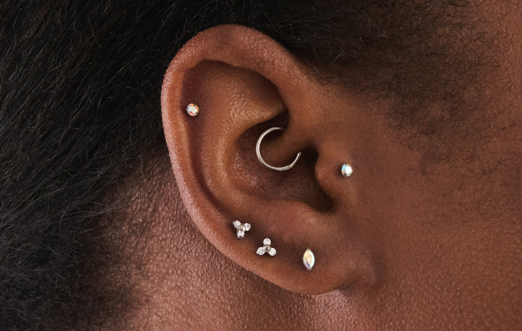 Titanium Ear Stack STUDS Titanium Styles – Studs