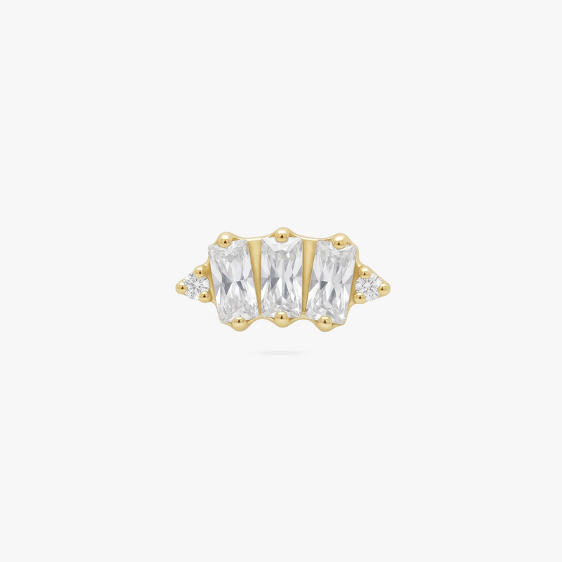 Golden Ti Baguette Cluster
