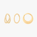 This Core Clicker Set includes one 8mm double clicker, one 8mm clicker, and one 8mm chunky clicker. These clickers are all gold-toned, and have an 8mm diameter.