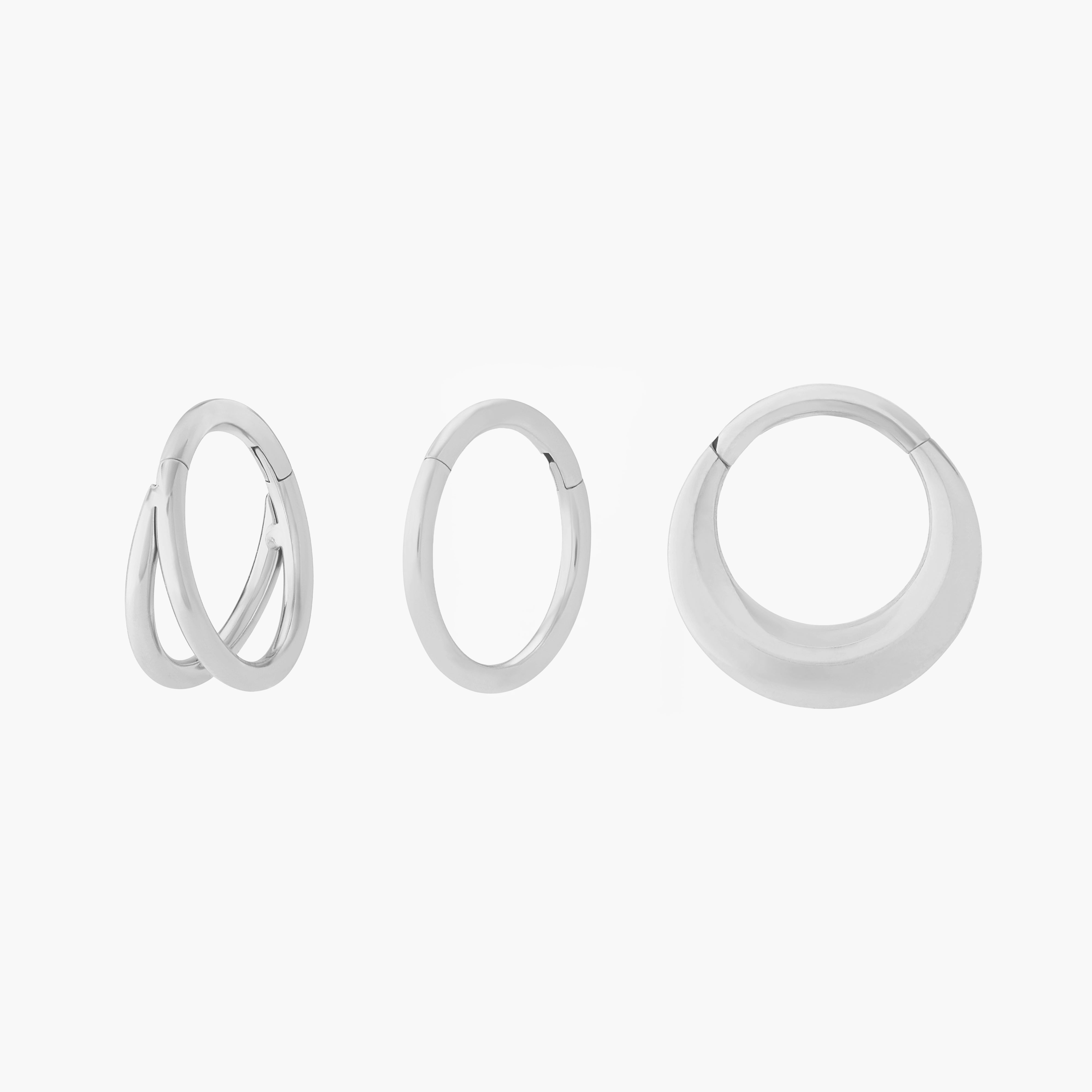 Silver Clicker Core Clicker Set – Studs