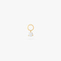 gold micro clicker charm with clear cz color:null|gold/clear