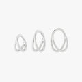 a set of the 6mm, 8mm, 10mm double clickers in silver color:null|silver