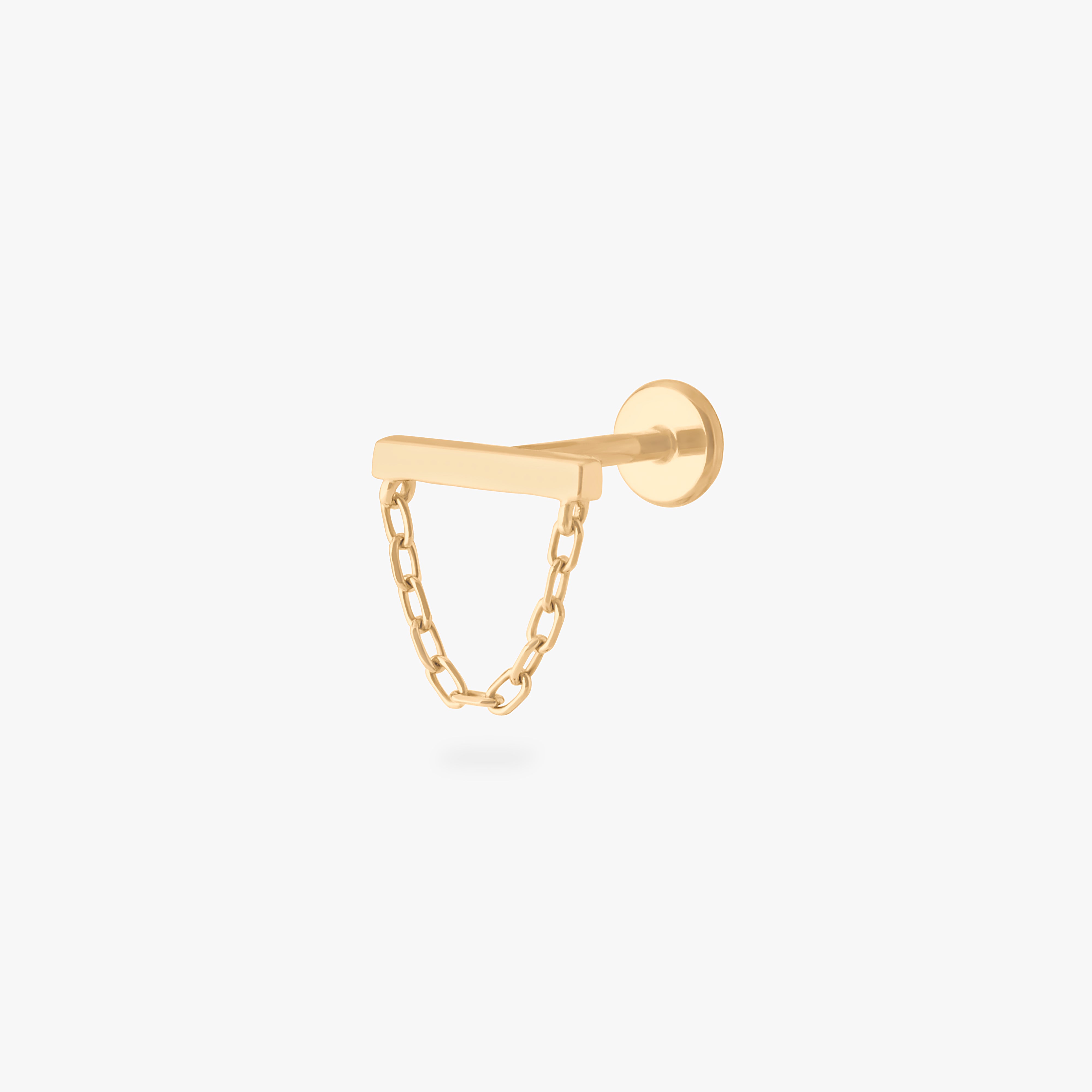 Studs Bar Chain Flatback Stud In Gold
