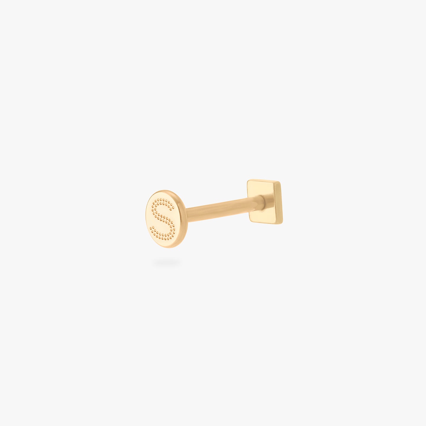 gold pyramid flatback stud color:null|gold