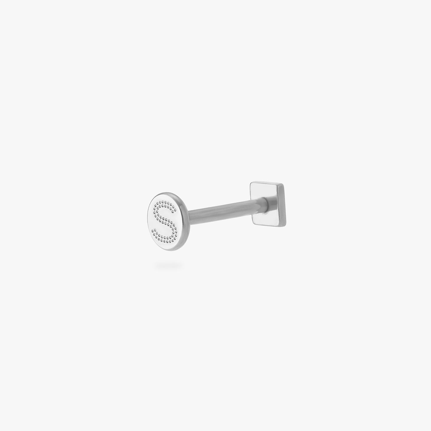 silver pyramid flatback stud color:null|silver