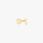 gold flatback with pear cz stones in a cluster setting color:null|gold/clear
