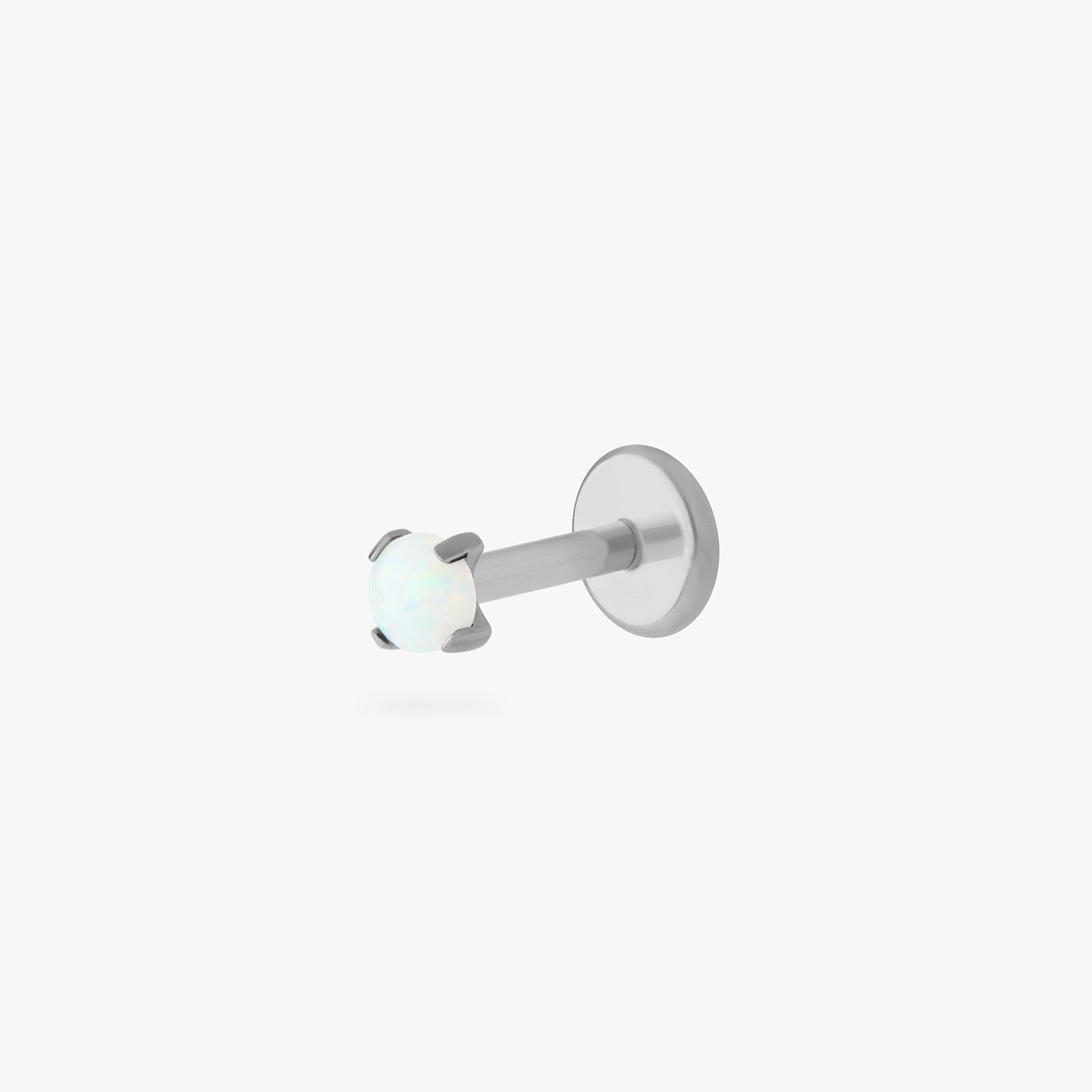 2.5mm titanium opal flatback stud color:null|titanium/opal