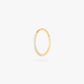 12mm seamless pave clicker in gold color:null|gold