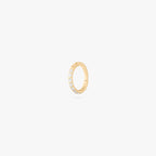 6mm seamless pave clicker in gold color:null|gold