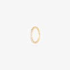 8mm seamless pave clicker in gold color:null|gold