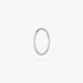 12mm seamless pave clicker in silver color:null|silver