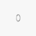 6mm seamless pave clicker in silver color:null|silver