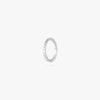 8mm seamless pave clicker in silver color:null|silver