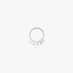 front set clicker with cz baguette stones in 8mm color:null|silver