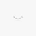 This is an image of an 8mm length silver curved barbell. color:null|silver