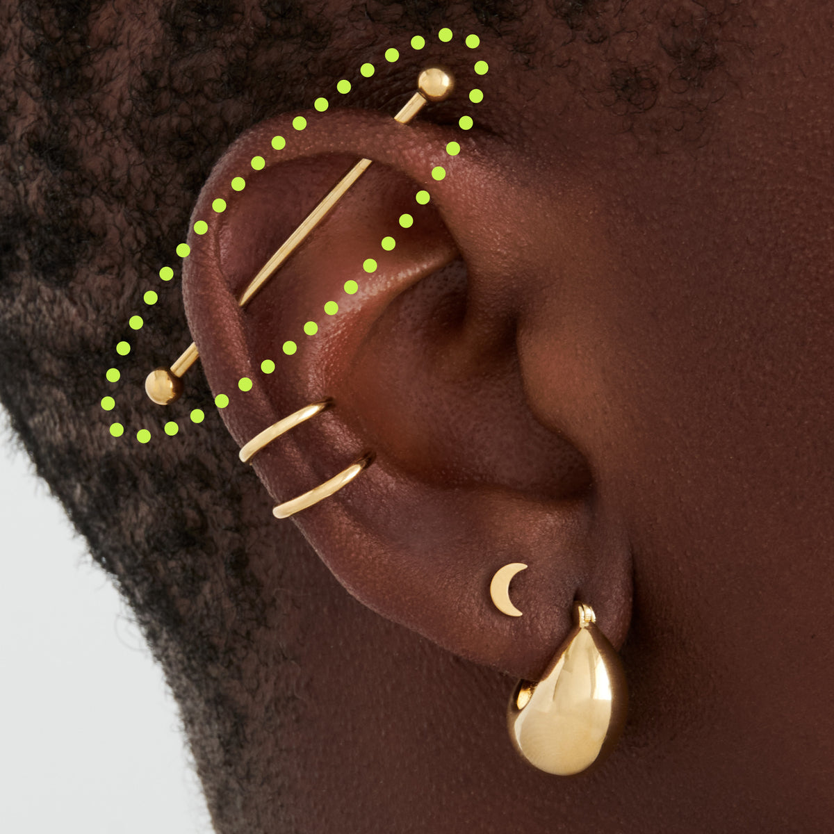 This is an image of a 38mm gold industrial bar. [hover] color:null|gold