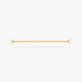 Industrial bar with pearl ends color:null|gold