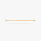 Industrial bar with pearl ends color:null|gold