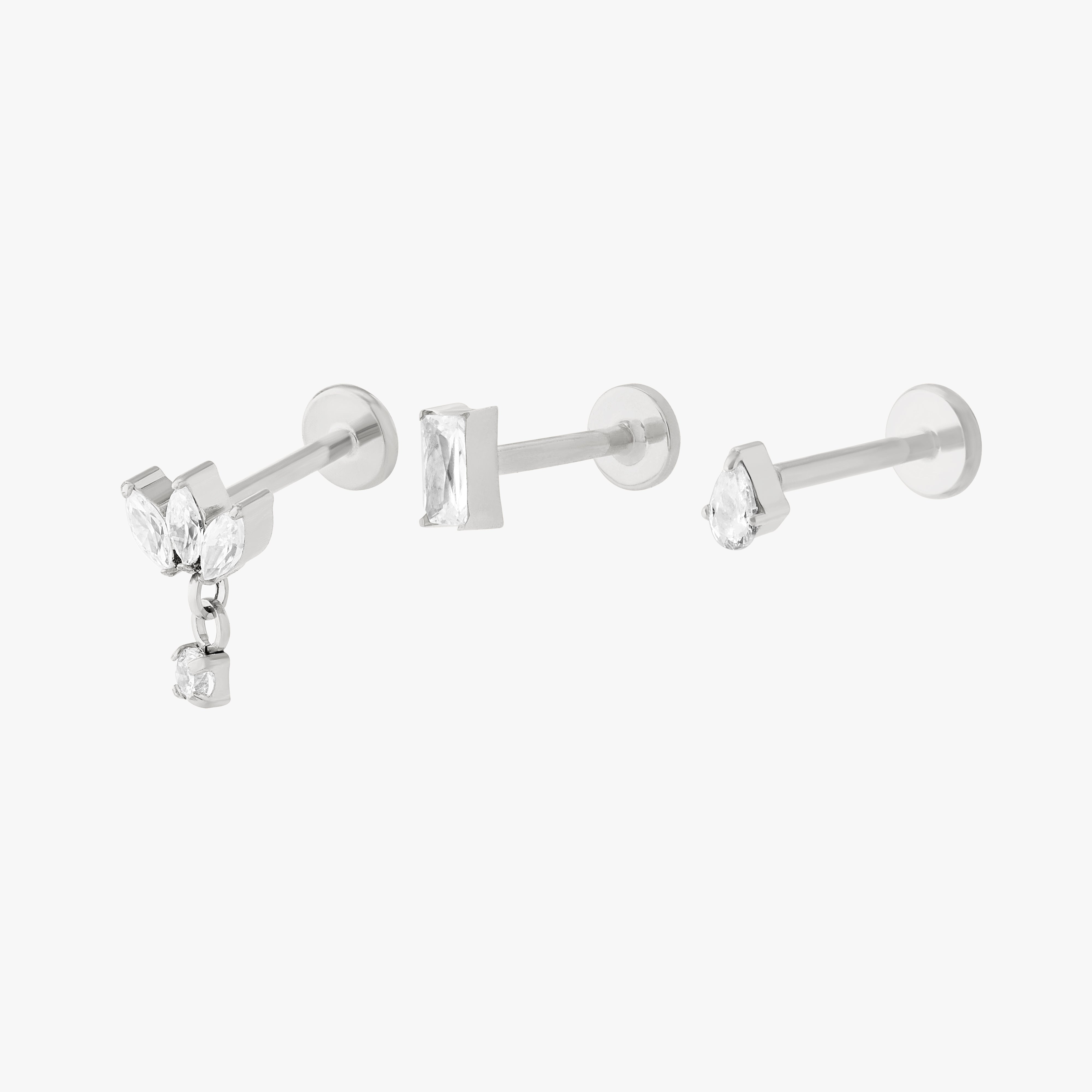 Studs Flatback Stones Set In Multi