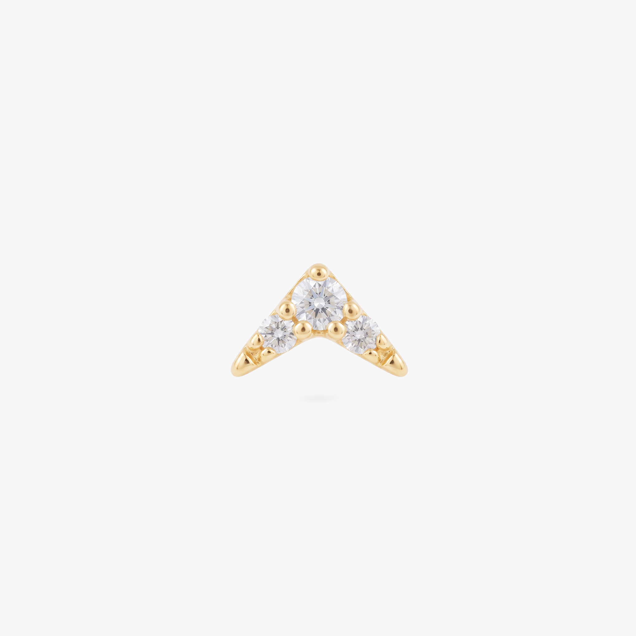14K Pave V