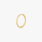 Large thin gold hoop. color:null|gold