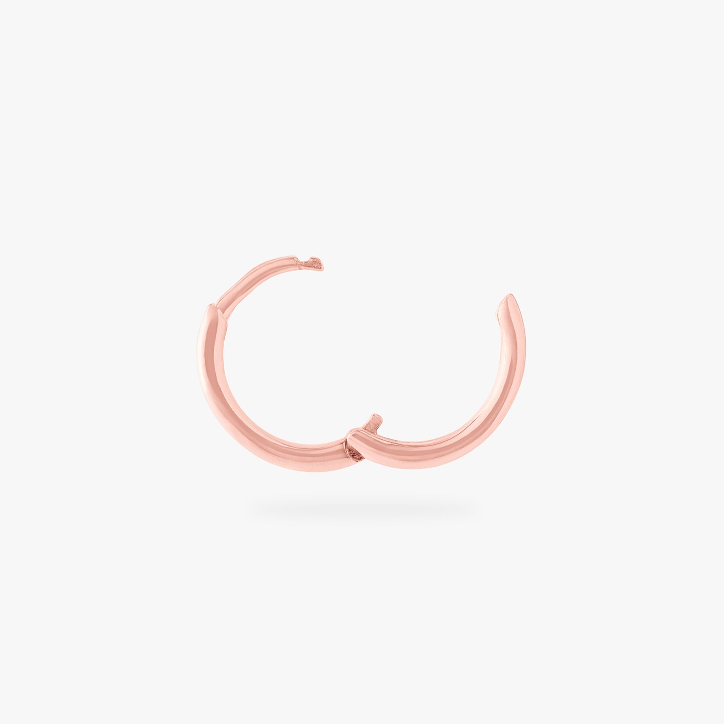 rose gold small slim huggie color:null|rose gold