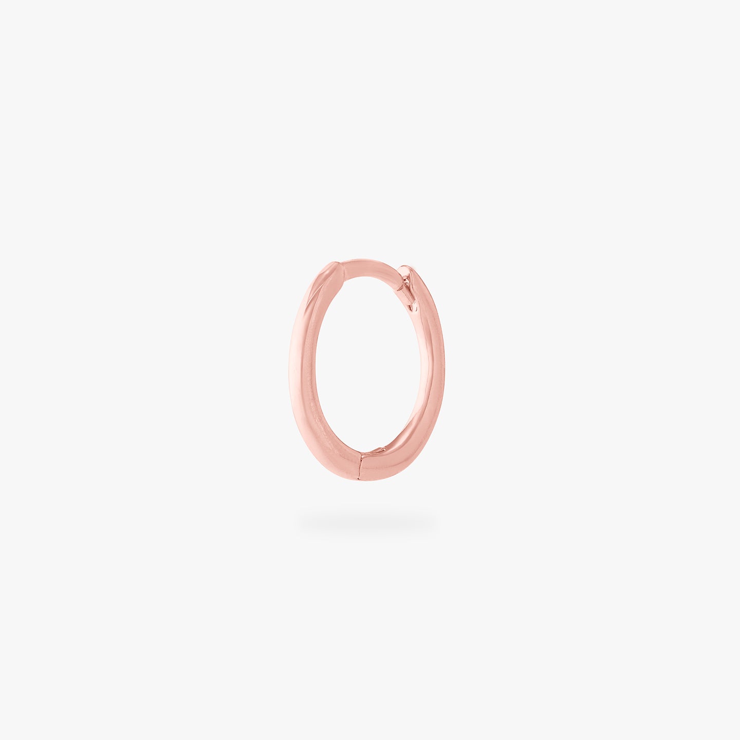 rose gold small slim huggie color:null|rose gold