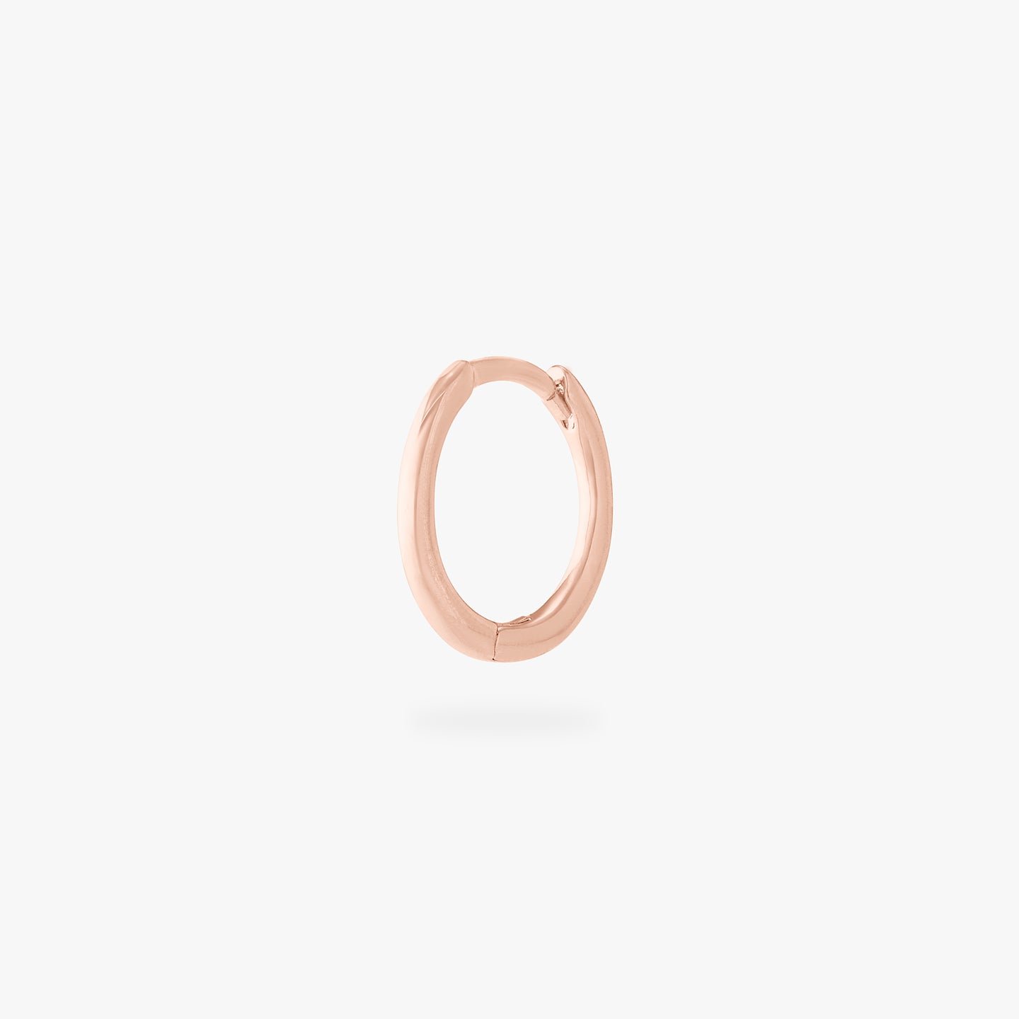 rose gold small slim huggie color:null|rose gold