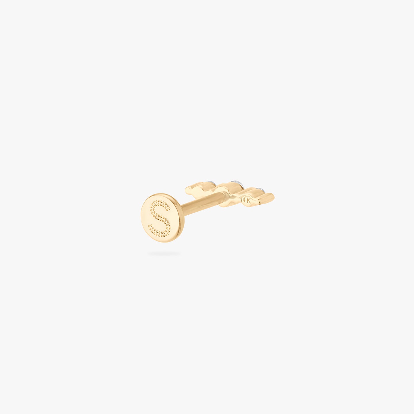 long set lab grown diamonds set in 14K yellow gold color:null|gold/clear|yellow gold/clear