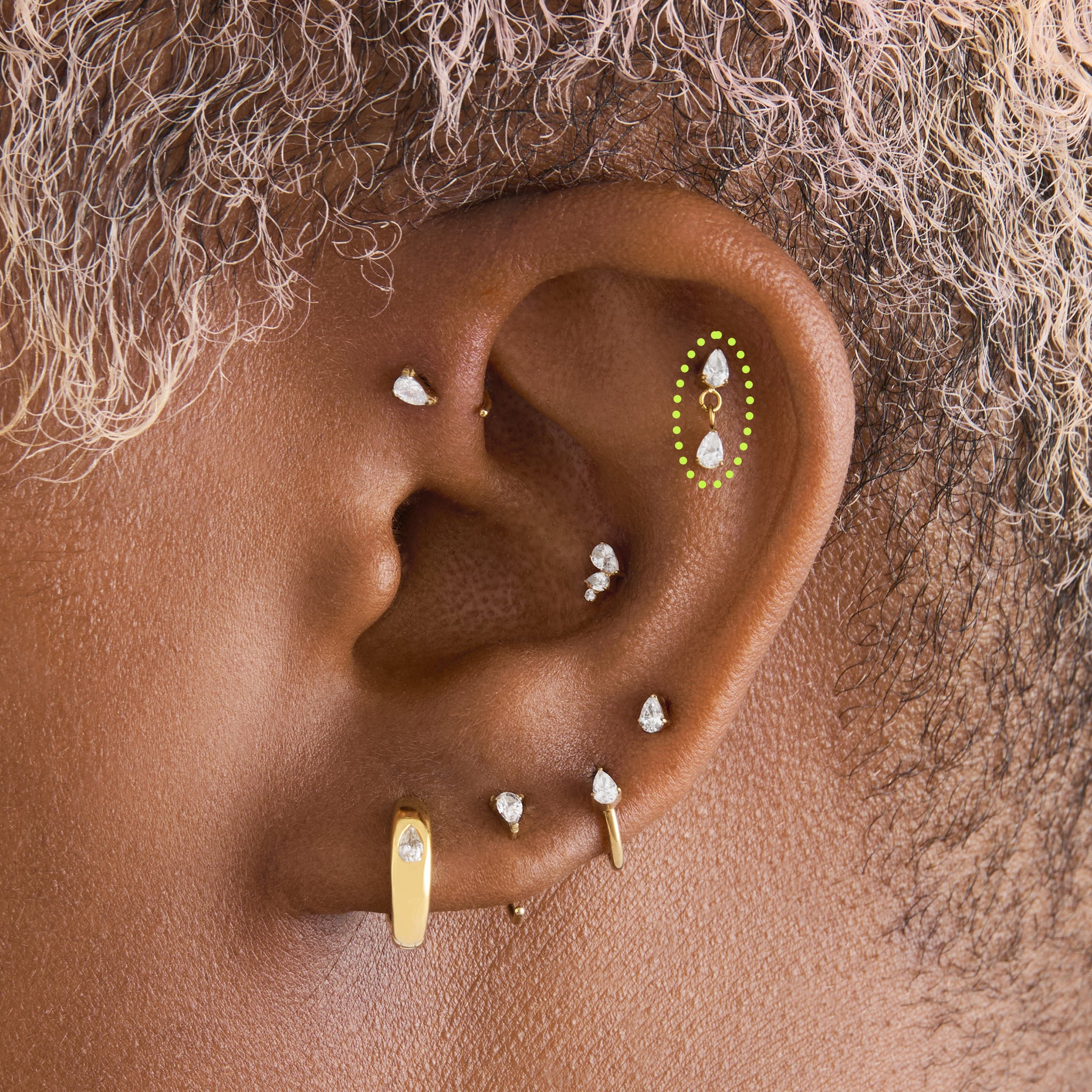 NY発！Bean Stud Earrings ピアス【Shapes Studio】国内配送 NY発！Bean Stud Earrings ピアス【Shapes Studio】国内配送