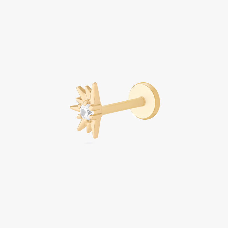 14K Micro Twinkle Flatback