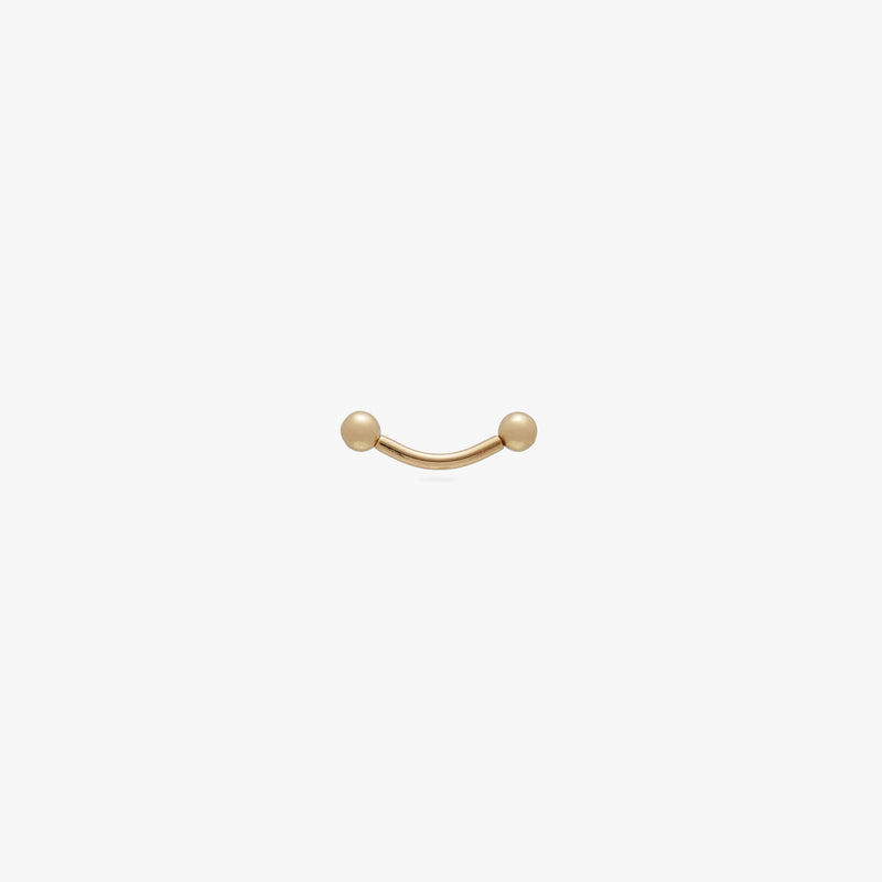 14K Curved Barbell 8mm