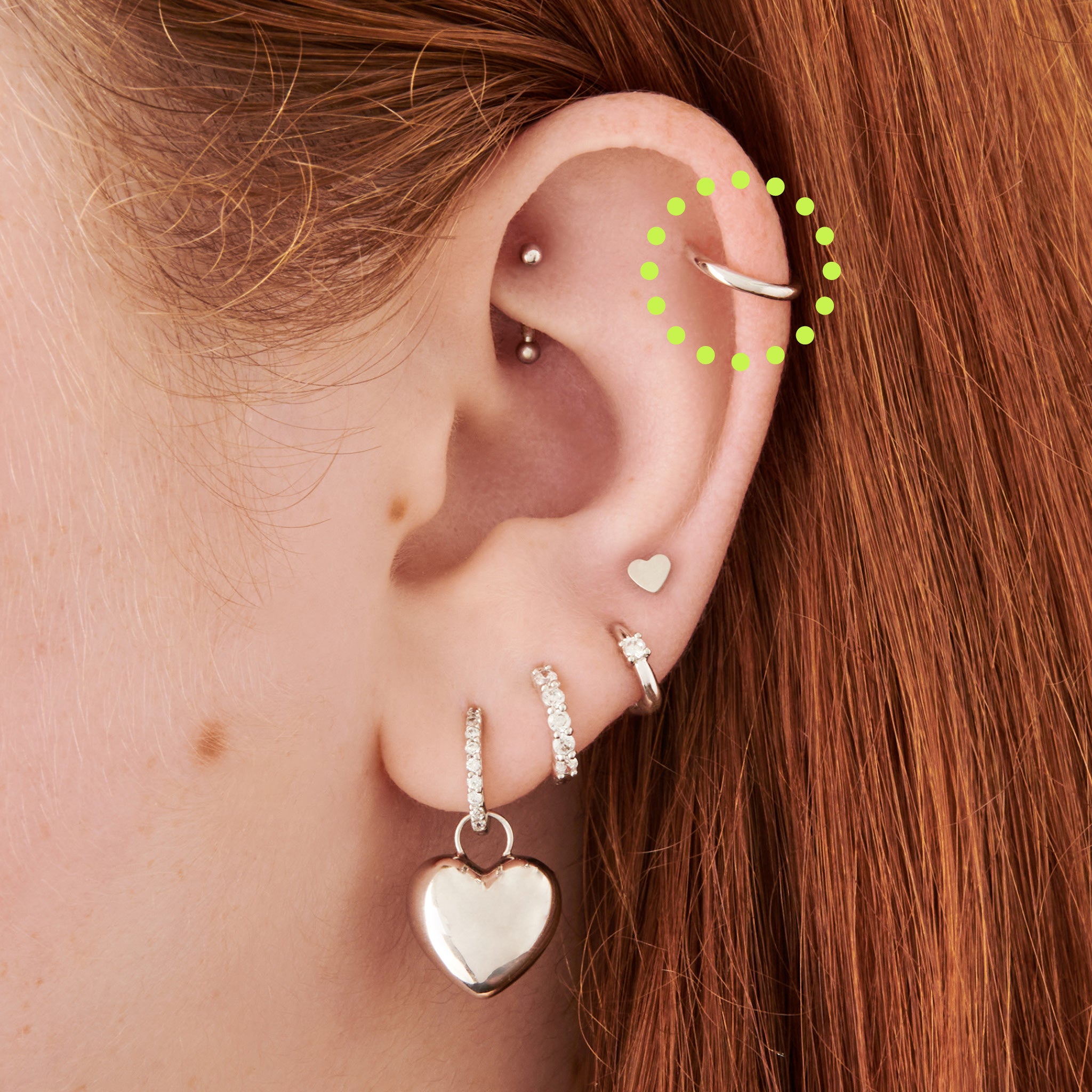 This is an image of a silver clicker with an 8mm inner diameter. [hover] color:null|silver