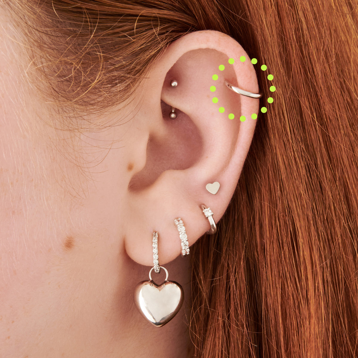 This is an image of a silver clicker with an 8mm inner diameter. [hover] color:null|silver
