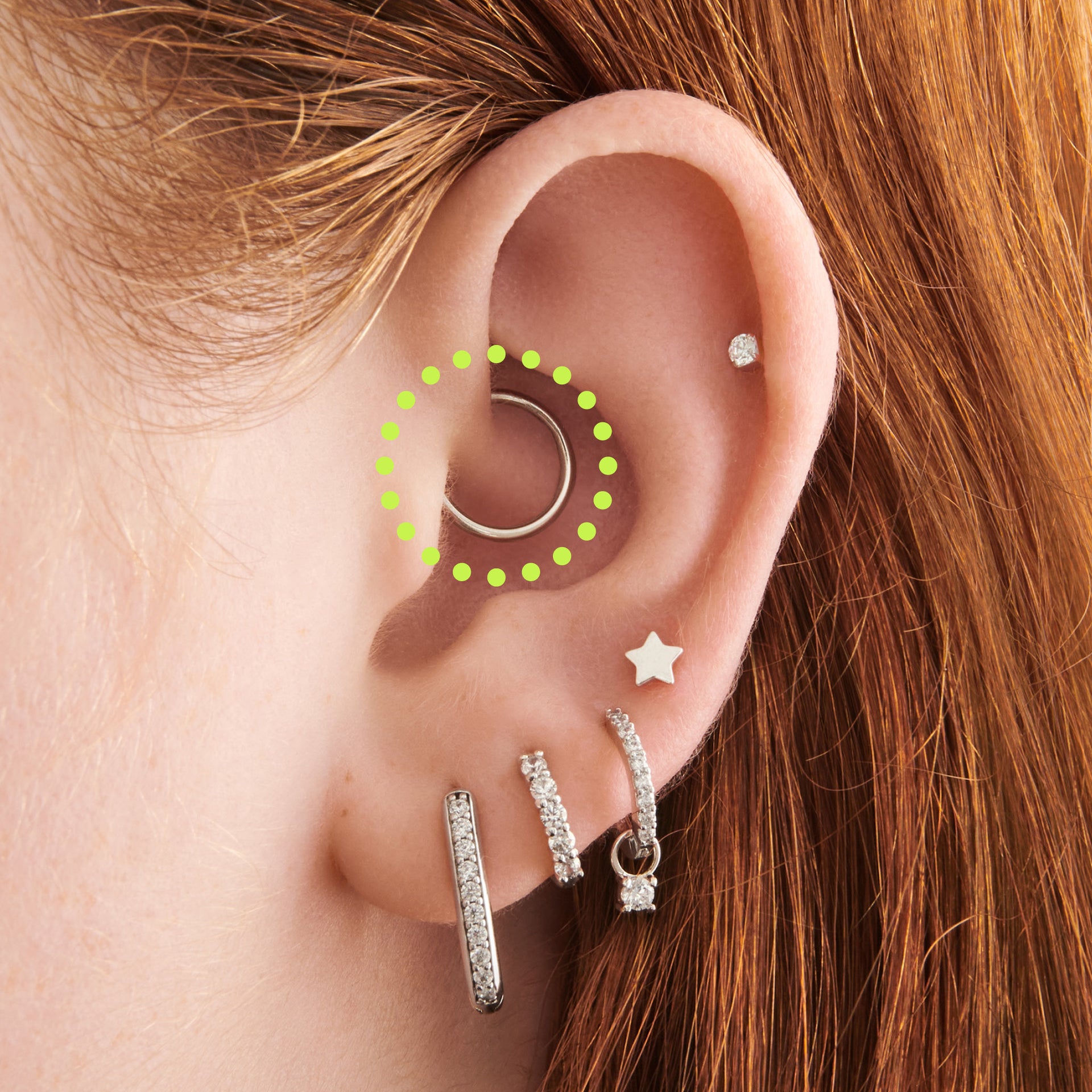 This is an image of a silver clicker with a 10mm inner diameter. [hover] color:null|silver