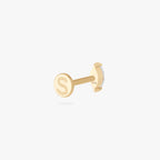 This is an image of a 14k gold flatback with a marquise setting and clear stone. color:null|14k gold/clear