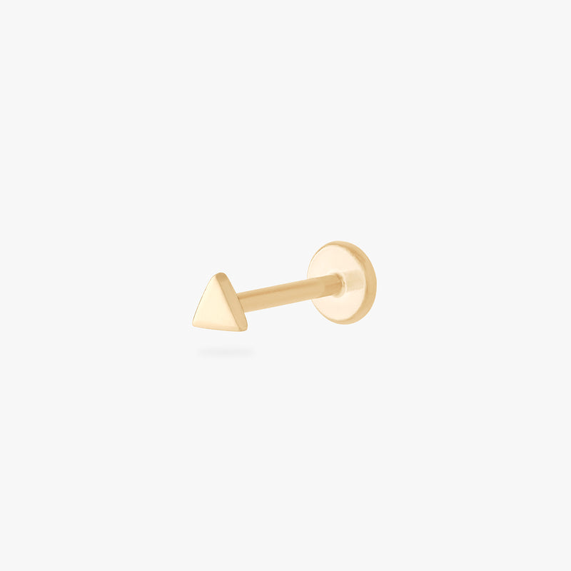 14K Triangle Flatback