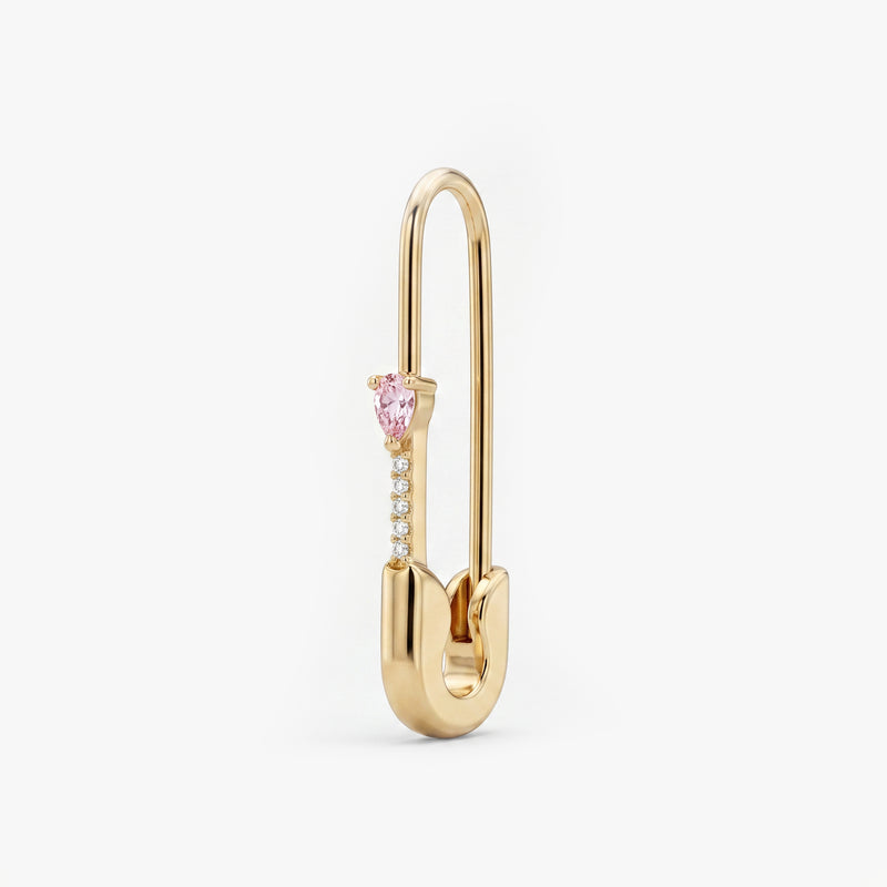 Pave Pear Safety Pin