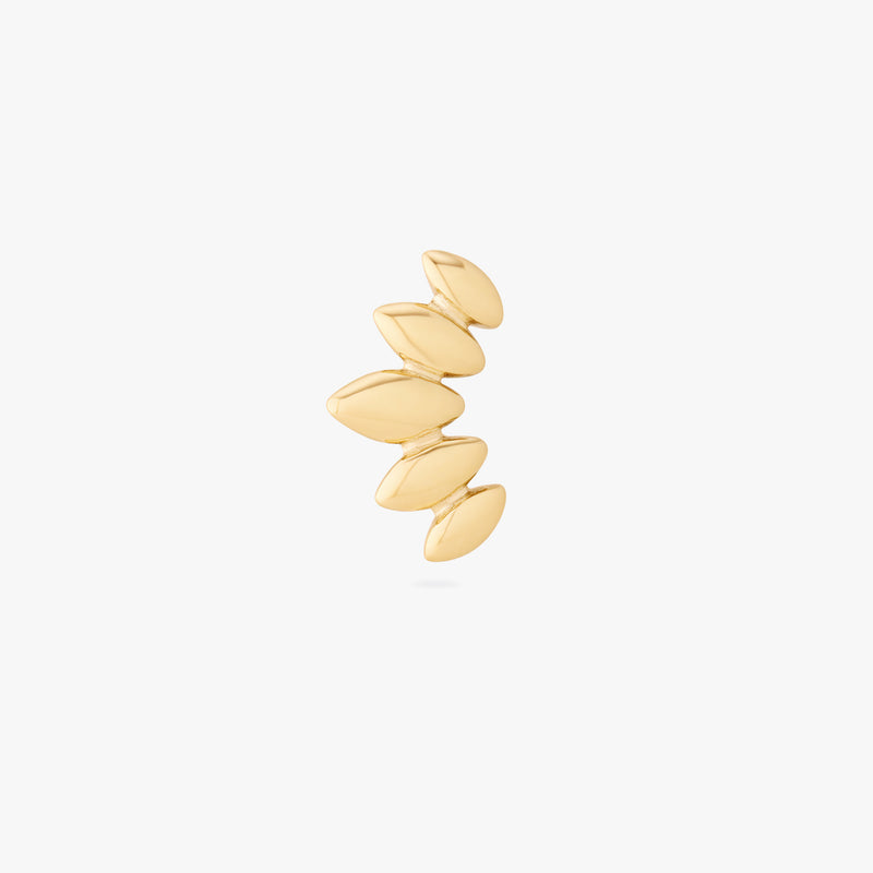 14K Solid Marquise