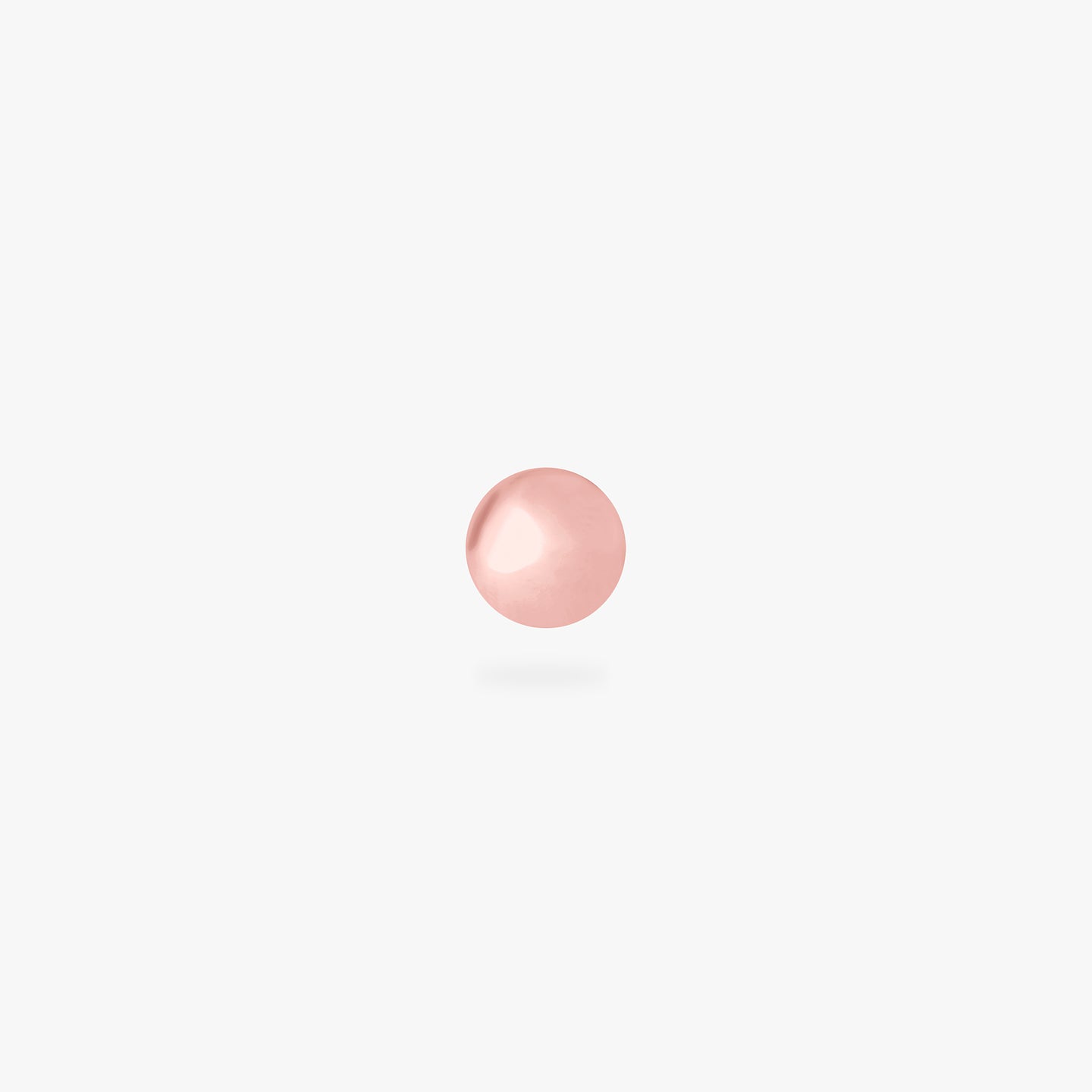 mini rose gold ball stud color:null|rose gold