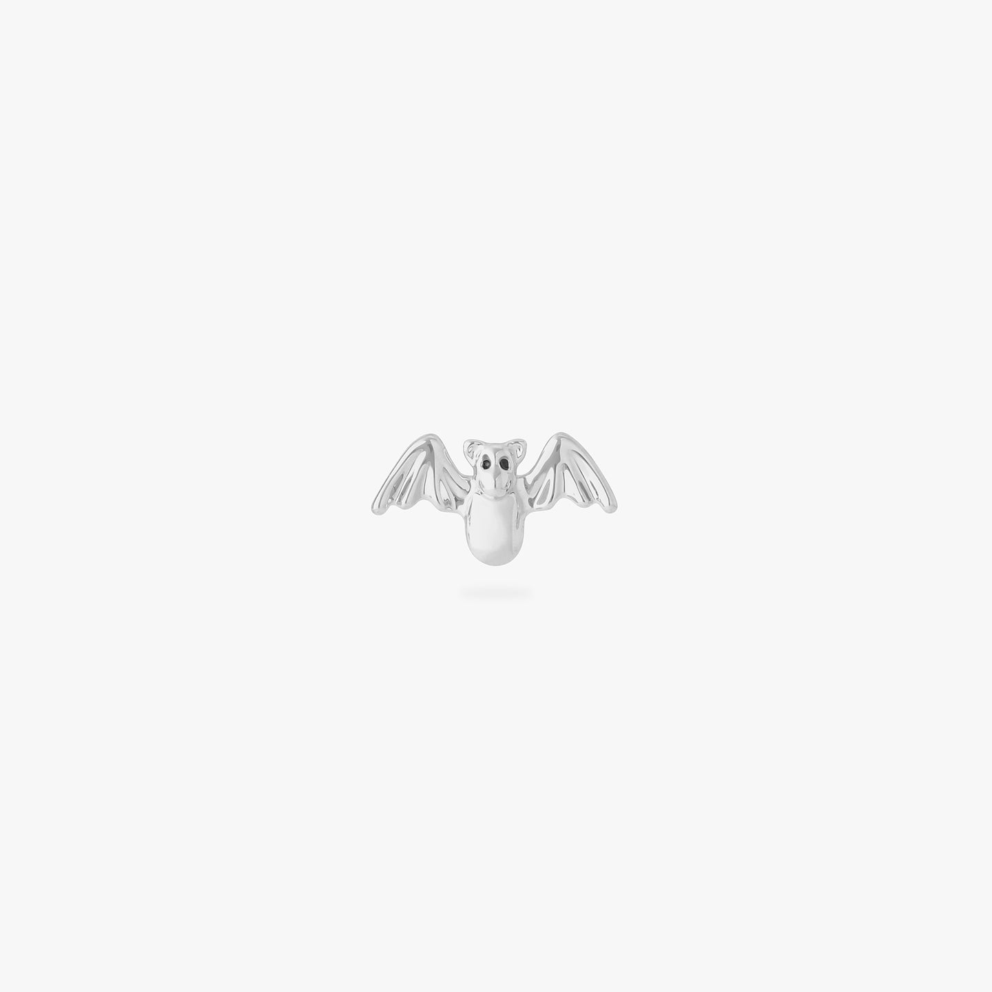 A silver bat stud color:null|silver/black