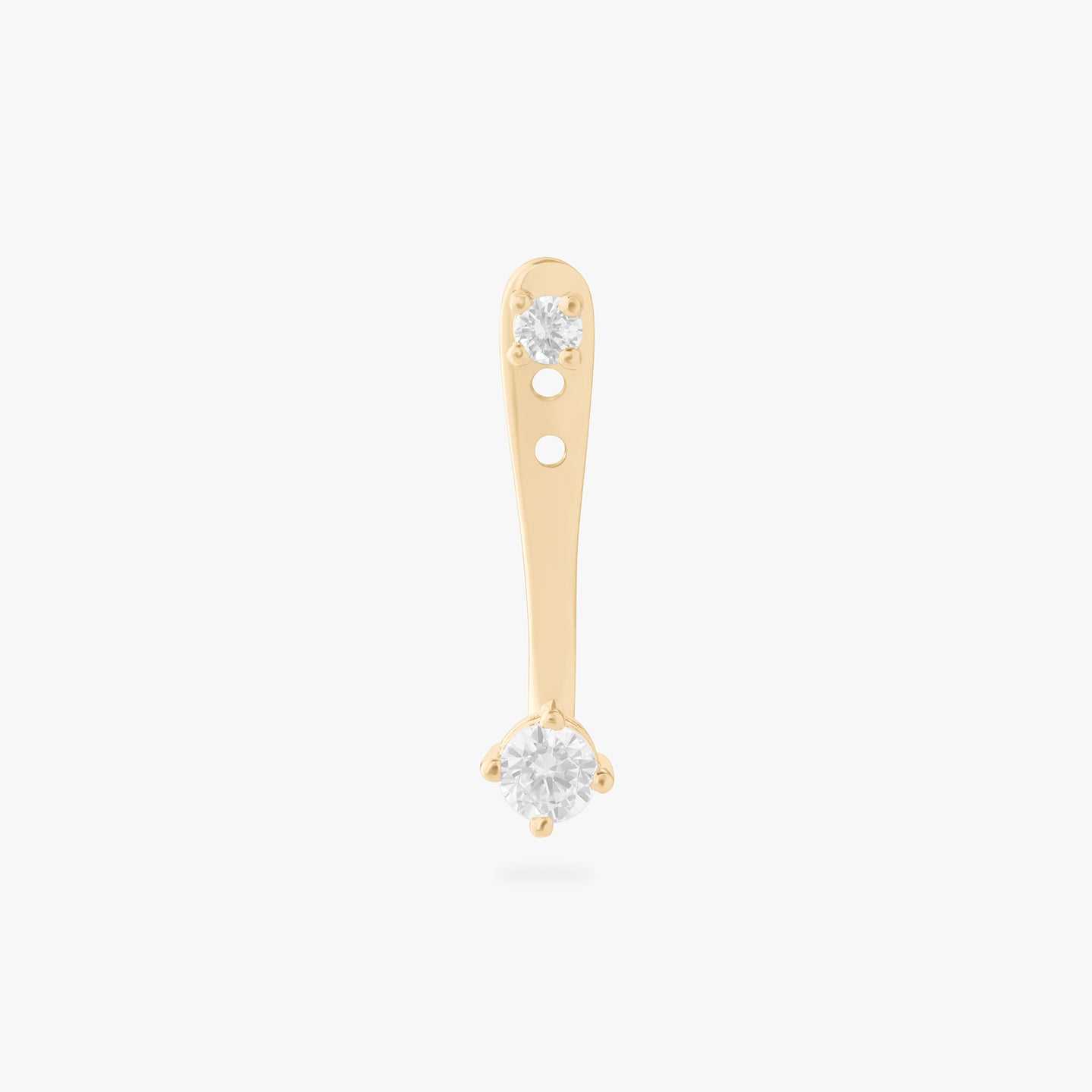 gold cz jacket stud color:null|gold/clear