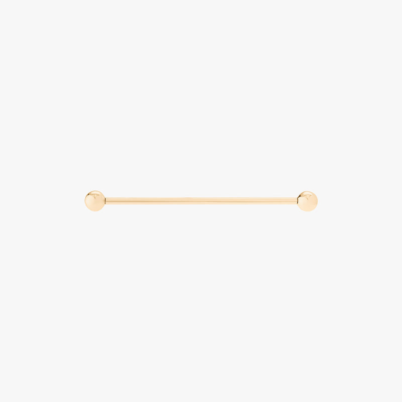 14K Industrial Bar 38mm