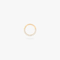 8mm seamless front set pave clicker in gold color:null|gold