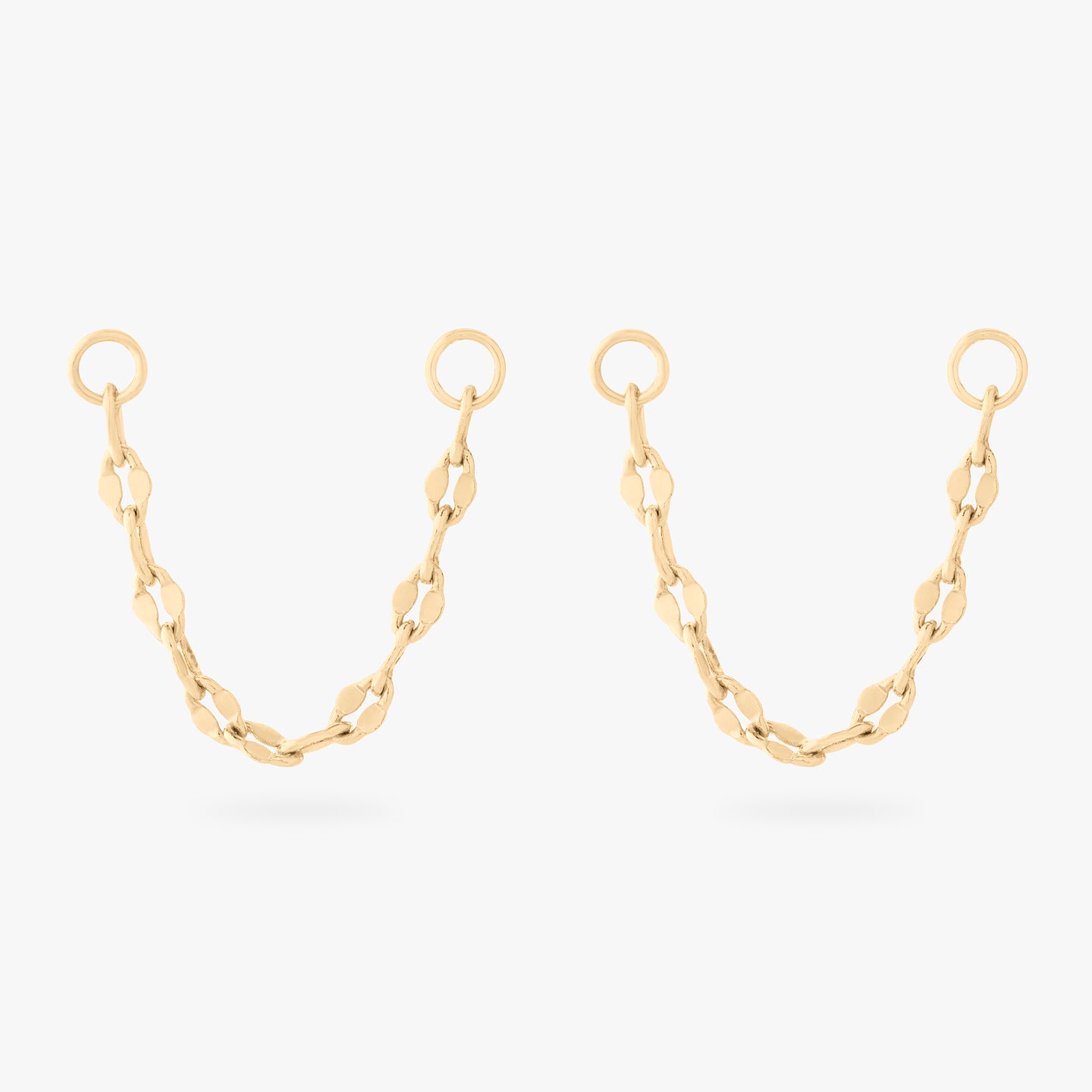 30mm gold lip chain [pair] color:null|gold