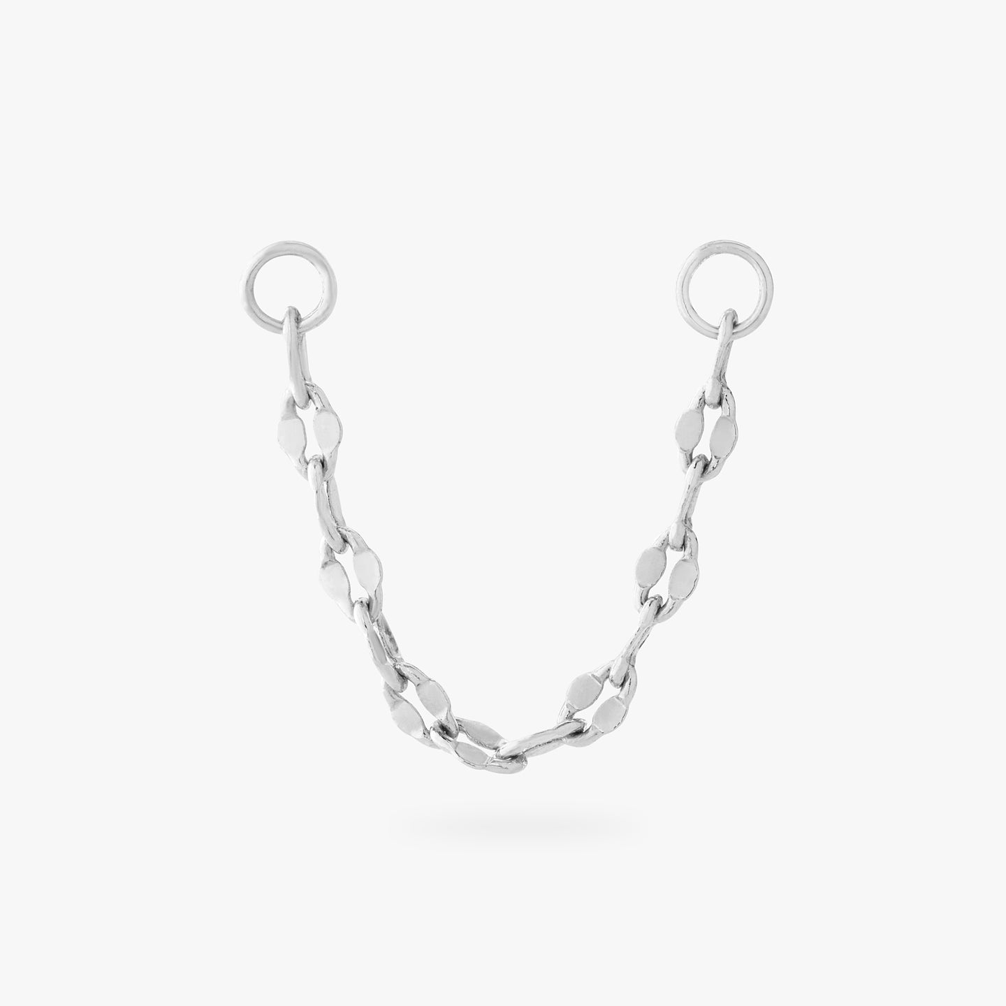 30mm silver lip chain color:null|silver